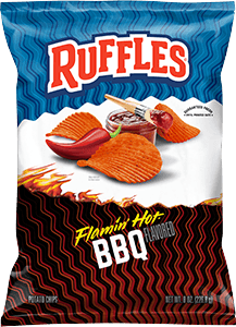 Ruffles® Flamin' Hot® BBQ Flavored Potato Chips