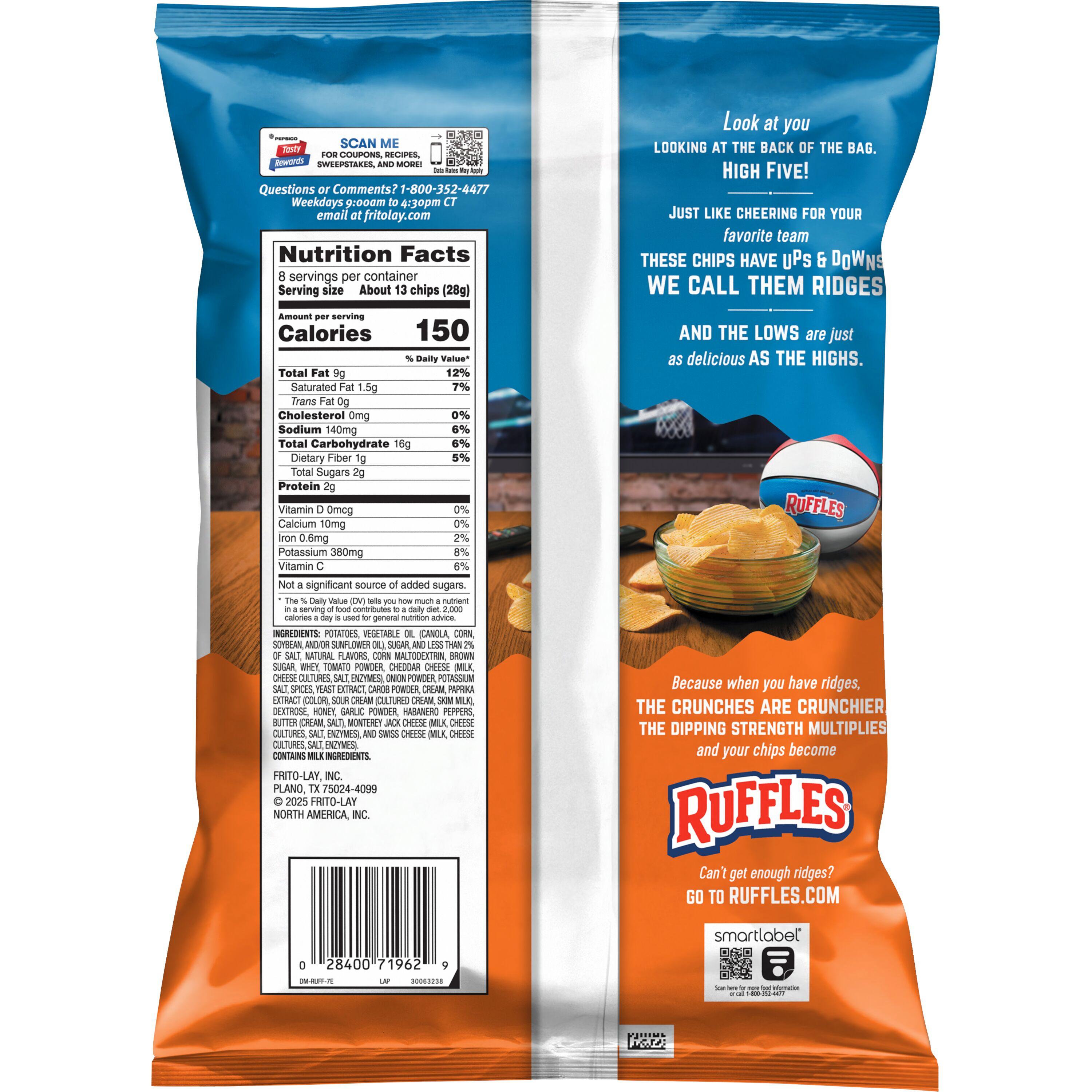 Ruffles® Honey Habanero Flavored Potato Chips