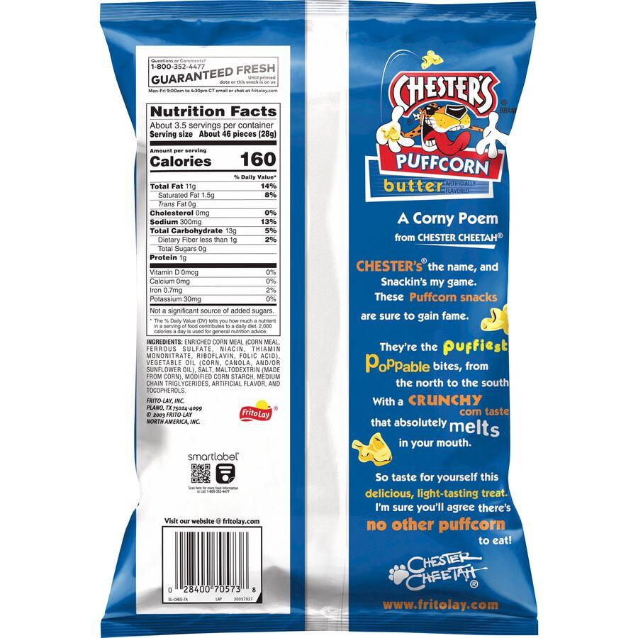 Chester's® Puffcorn Butter Flavored Corn Snacks