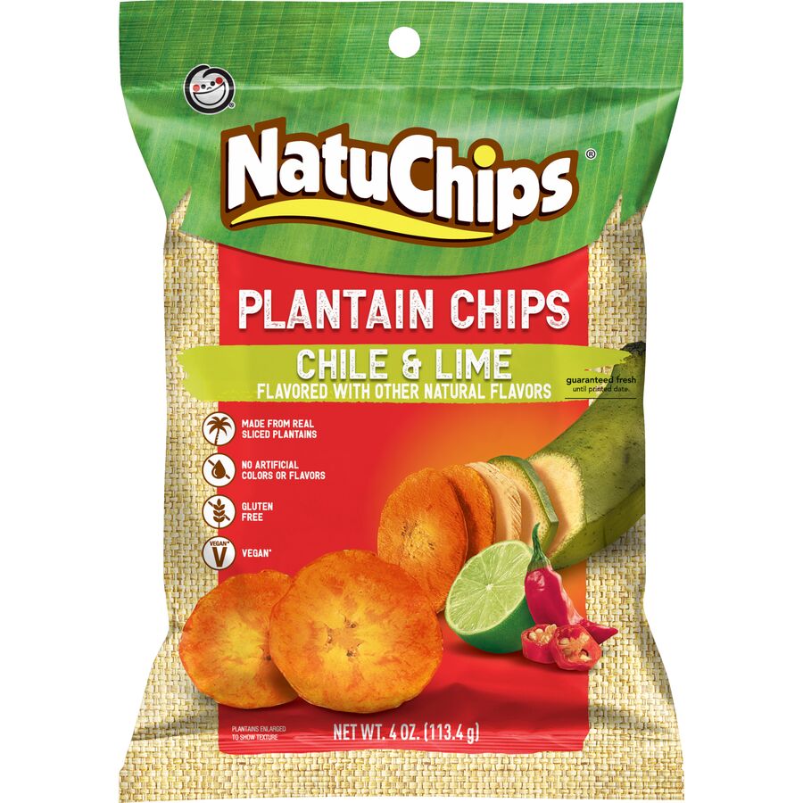 Natuchips® Chile & Lime Flavored Peggable Plantains Chips 000000000300040418_EA
