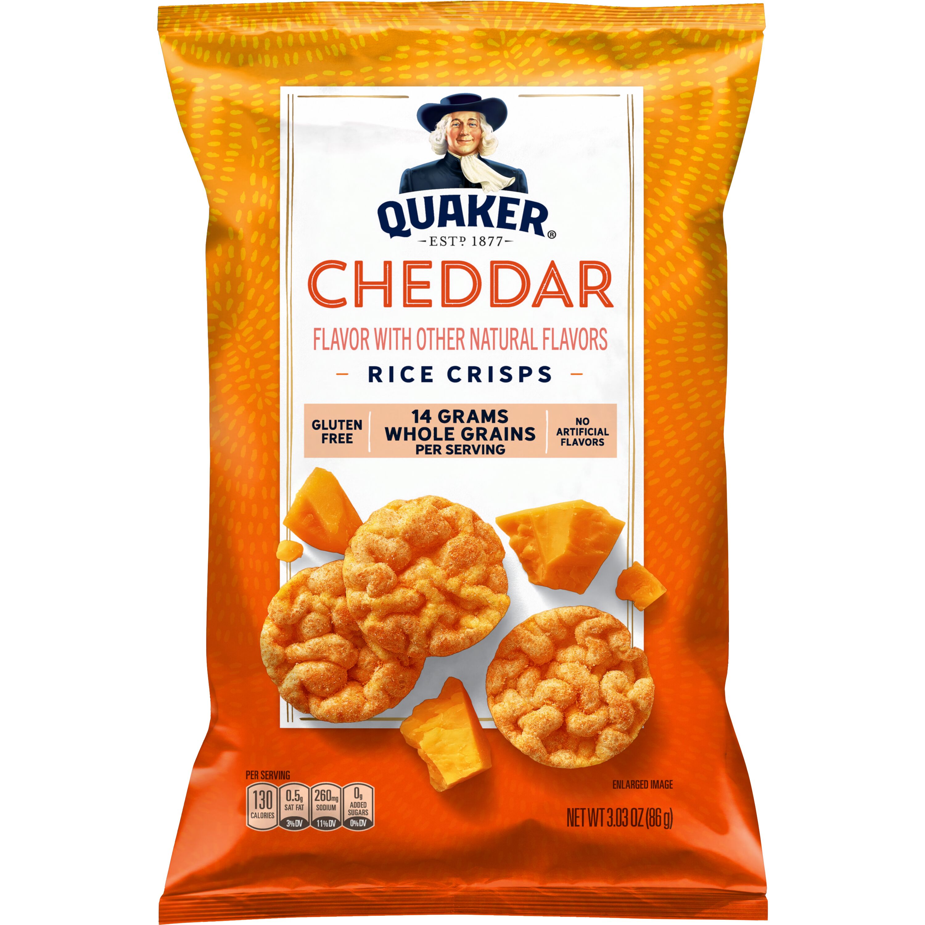 Quaker® Cheddar Popped Rice Crisps 000000000300040956_EA