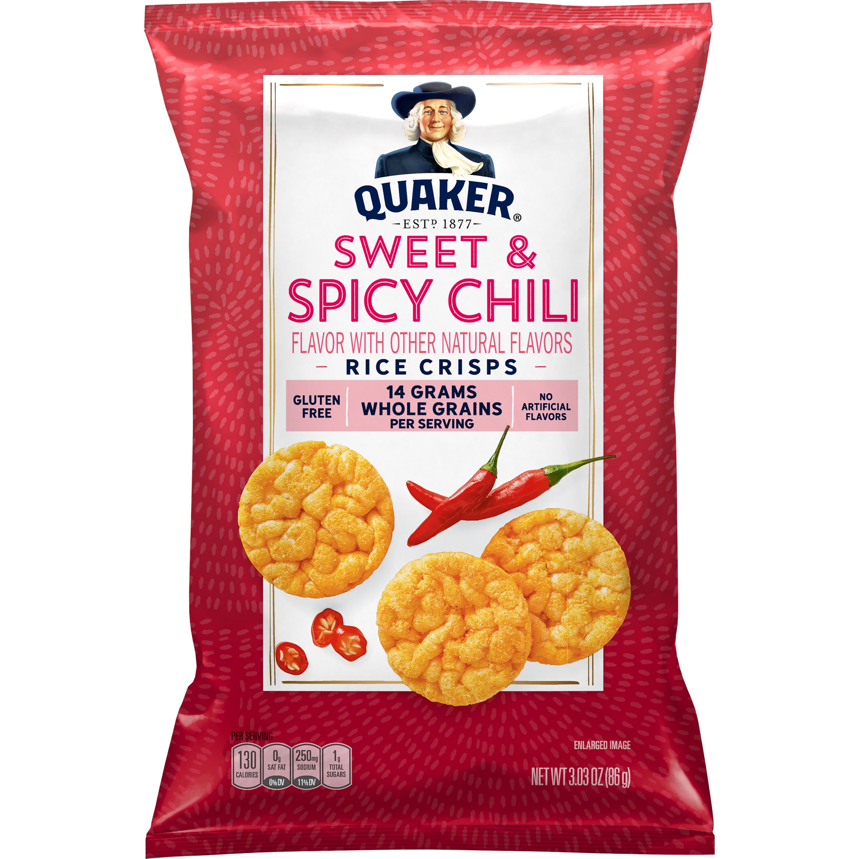 Quaker® Sweet Chili Popped Rice Crisps 000000000300040961_EA