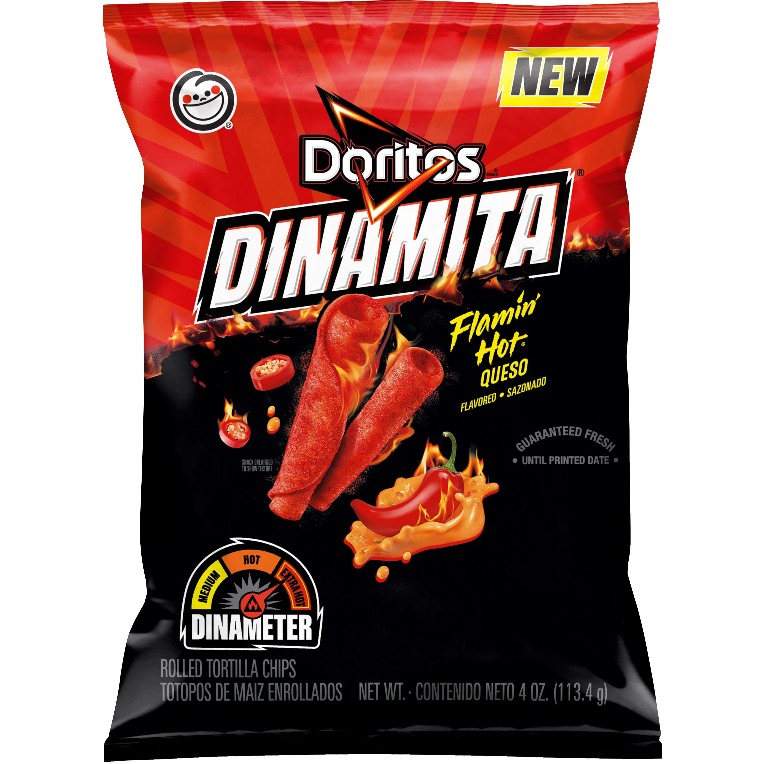 Doritos® Dinamita® Flamin Hot Queso Flavored Rolled Tortilla Chips 000000000300029884_EA