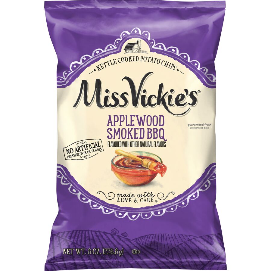 Miss Vickie's® Applewood Smoked BBQ Flavored Potato Chips 000000000300041434_EA